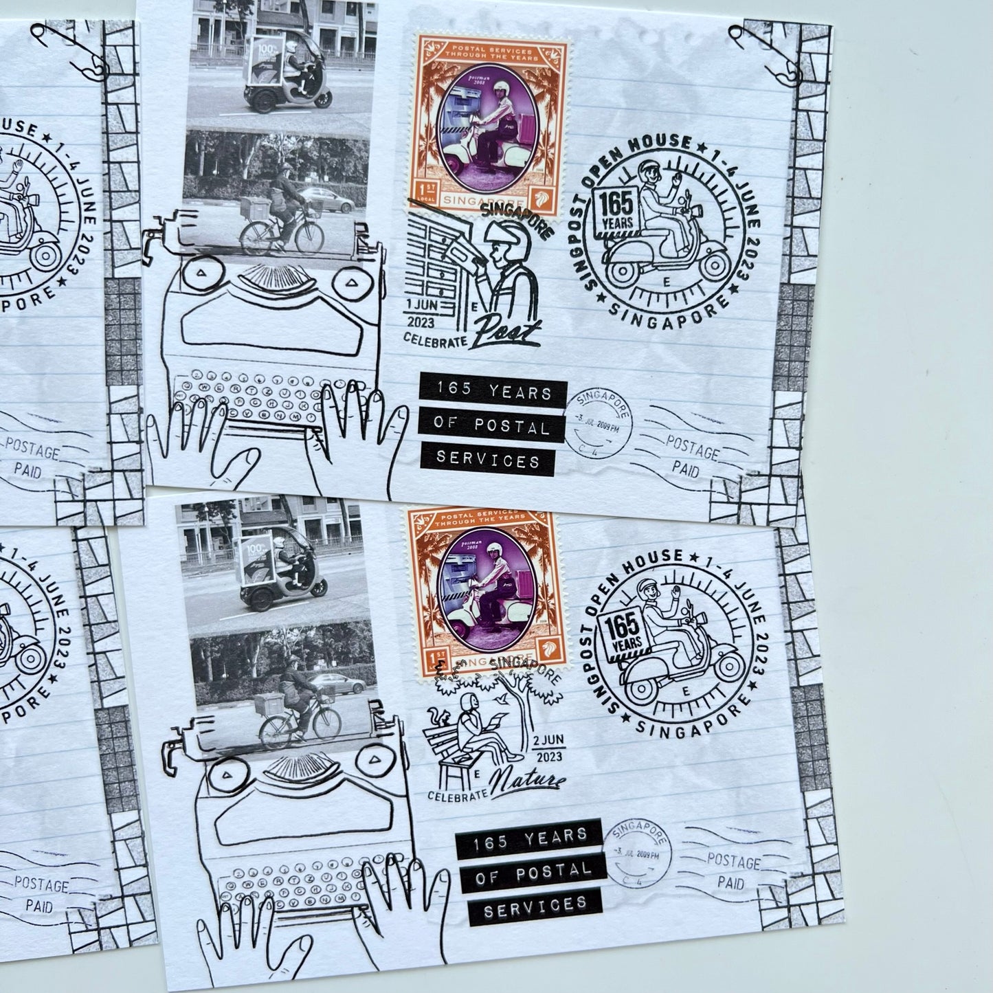 Singapore 165 Years of Postal Service | Postcard / Maxicard